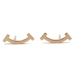 Finished TIFFANY & Co. Tiffany T Smile Earrings K18PG Pink Gold