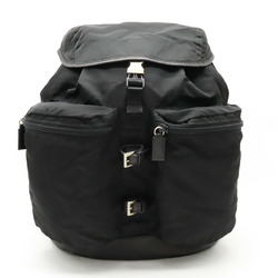 PRADA Prada Backpack Nylon Leather NERO Black V163