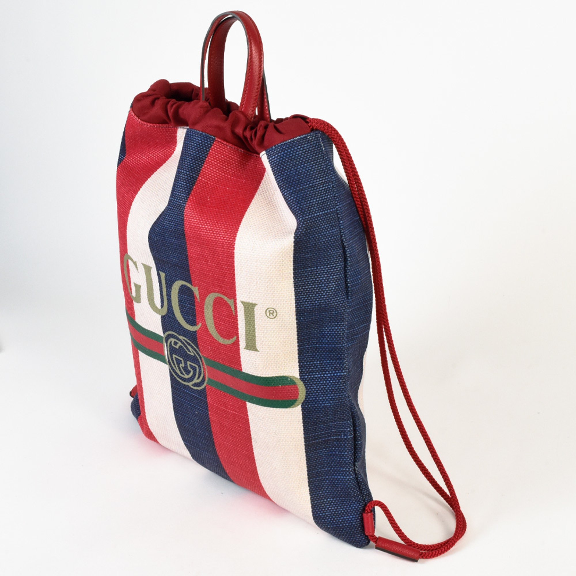 GUCCI Drawstring Backpack Daypack Canvas Leather 473872 Multicolor Women's ITCVTJL0VCAK