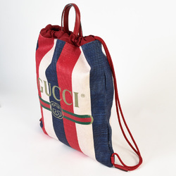 GUCCI Drawstring Backpack Daypack Canvas Leather 473872 Multicolor Women's ITCVTJL0VCAK