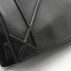 Christian Dior Diorama Chain Bag Shoulder Leather Black