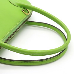 HERMES Bolide 27 handbag shoulder bag leather green V stamp