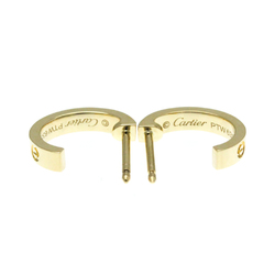 Cartier Mini Love Earrings No Stone Yellow Gold (18K) Half Hoop Earrings Gold
