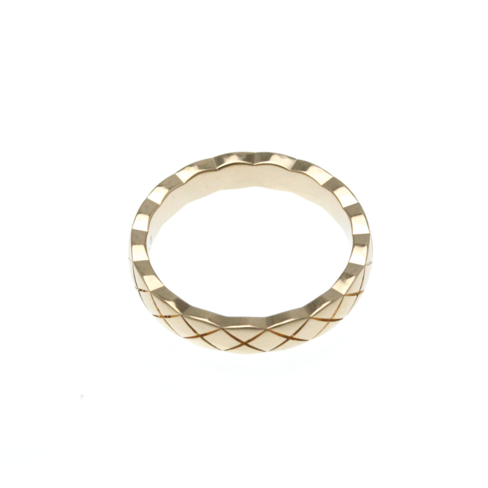 Chanel Coco Crush Ring Mini Model Pink Gold (18K) Fashion No Stone Band Ring Pink Gold