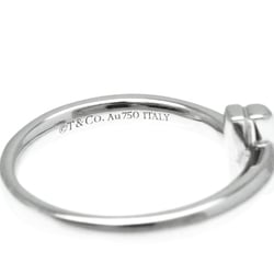Tiffany T One Ring White Gold (18K) Fashion Diamond Band Ring Silver