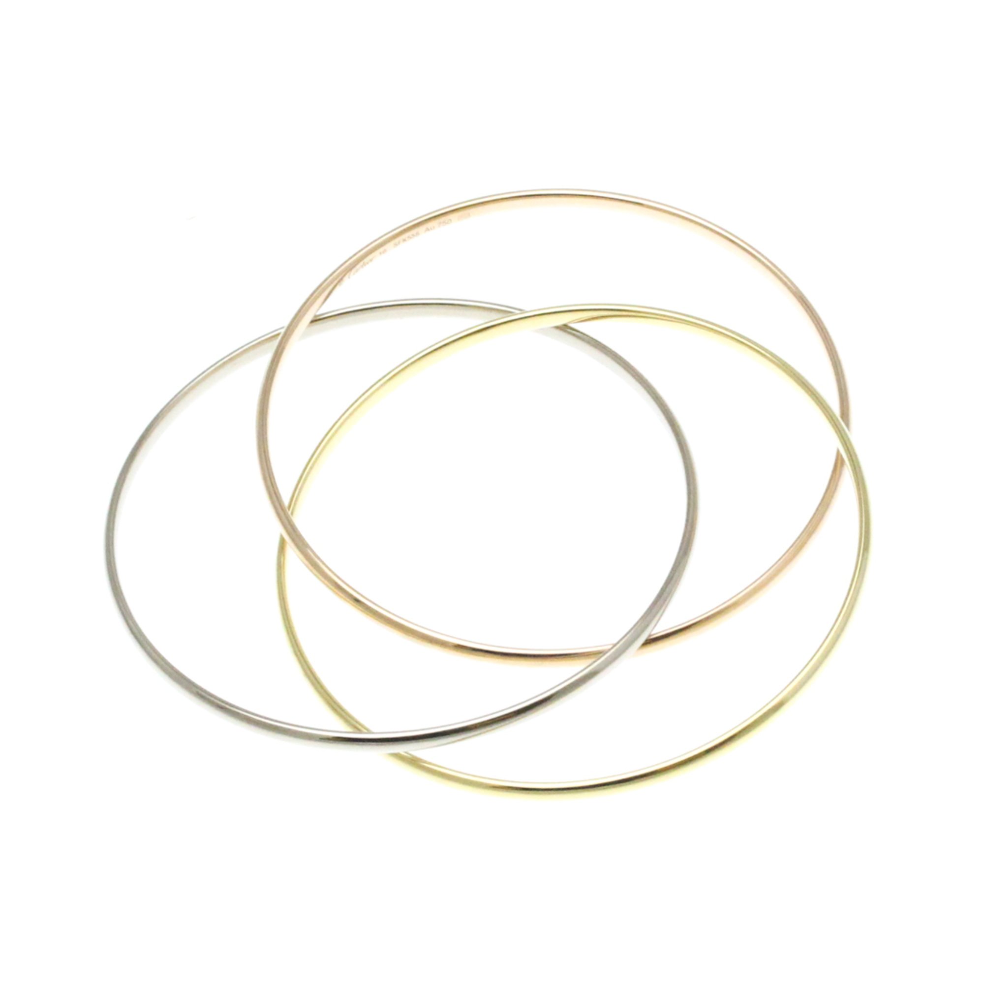 Cartier Trinity Bangle Pink Gold (18K),White Gold (18K),Yellow Gold (18K) No Stone Bangle Gold