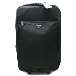 PRADA Prada Carry Case Bag with Wheels Trolley Travel Nylon NERO Black V196