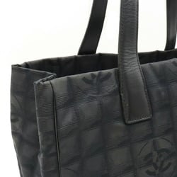 CHANEL New Travel Line Tote MM Bag Shoulder Nylon Jacquard Black A15991