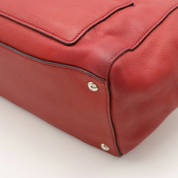 PRADA VITELLO PHENIX Tote Bag Shoulder Leather ROSSO Red Purchased at Domestic Outlet BN2795