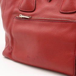 PRADA VITELLO PHENIX Tote Bag Shoulder Leather ROSSO Red Purchased at Domestic Outlet BN2795