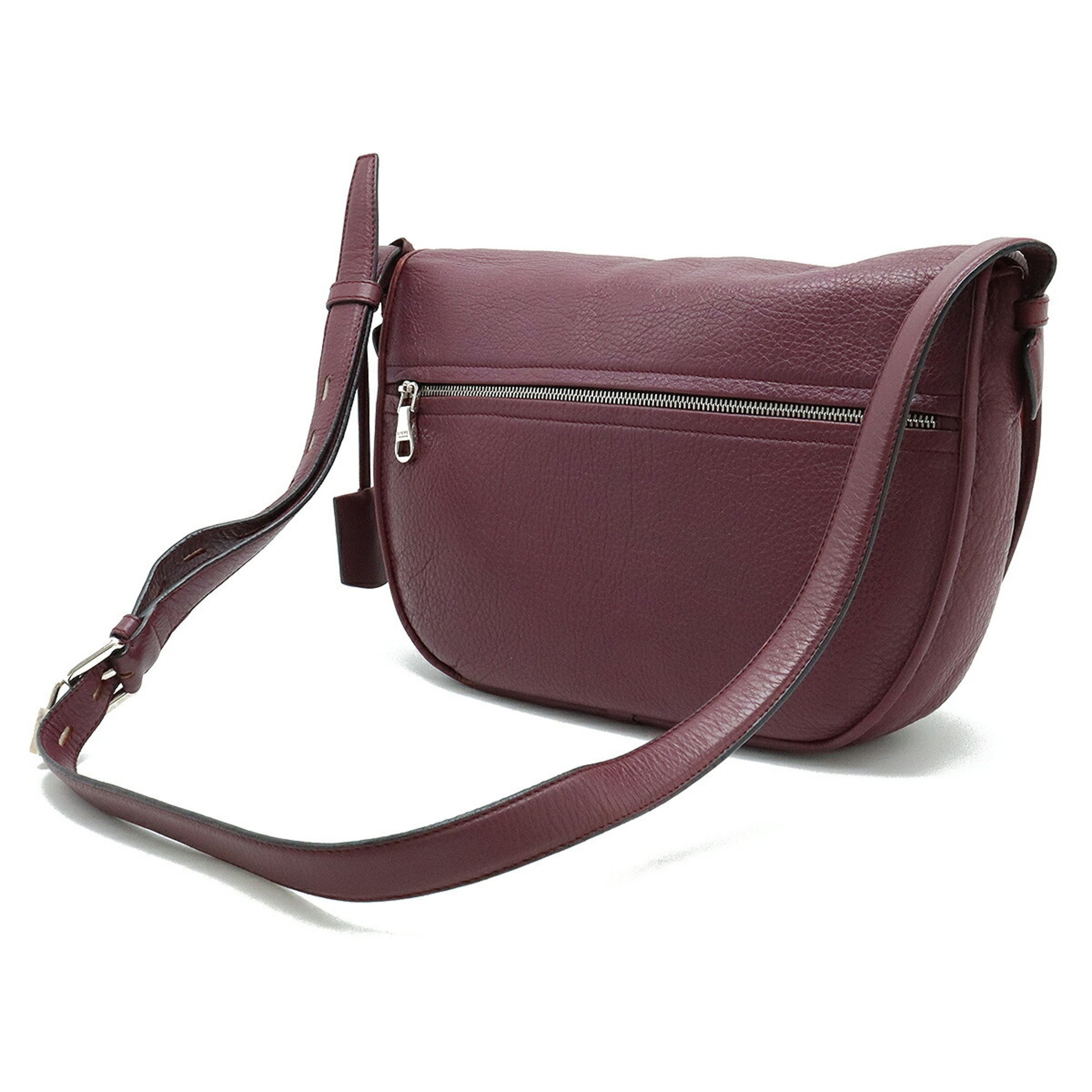 LOEWE Heritage shoulder bag leather purple