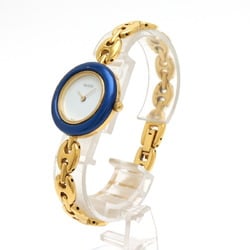 GUCCI Gucci Change Bezel White Dial GP Gold Plated Women's Quartz Watch 11/12.2