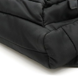 PRADA TESSUTO IMPUNTU Body Bag Shoulder Men's Nylon Leather NERO Black SOLEIL Yellow 2VZ013