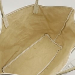 GOYARD Saint Louis PM Tote Bag Shoulder Coated Canvas Leather White Grey