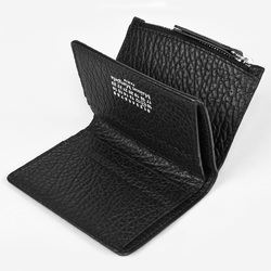 Maison Margiela MARTIN MARGIELA Bi-fold wallet in grain leather SA1UI0028, black, for women ITHR16SOSNRC