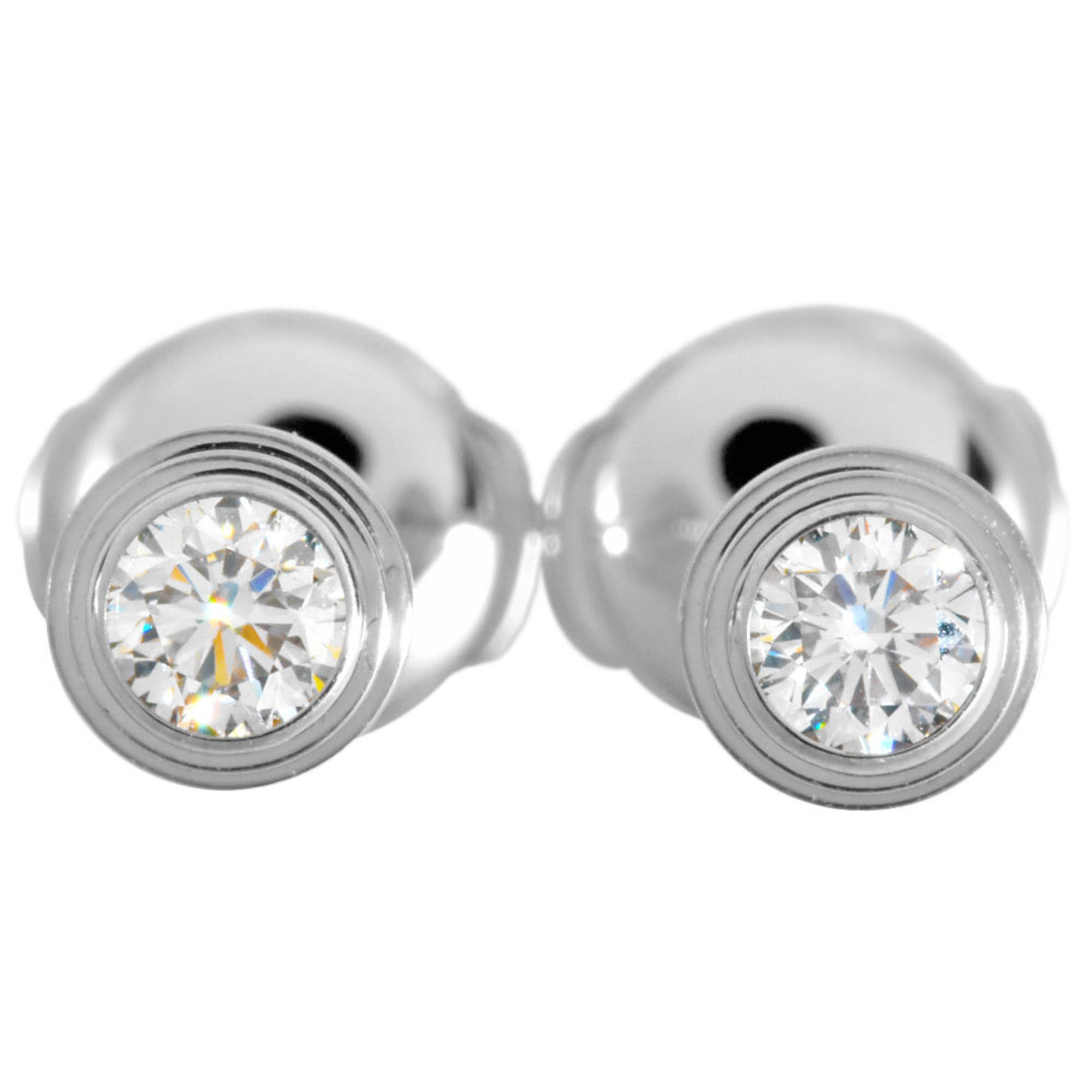 Cartier Amour Earrings Diamond B8301407 K18WG Women's ITAECWY6Q72A