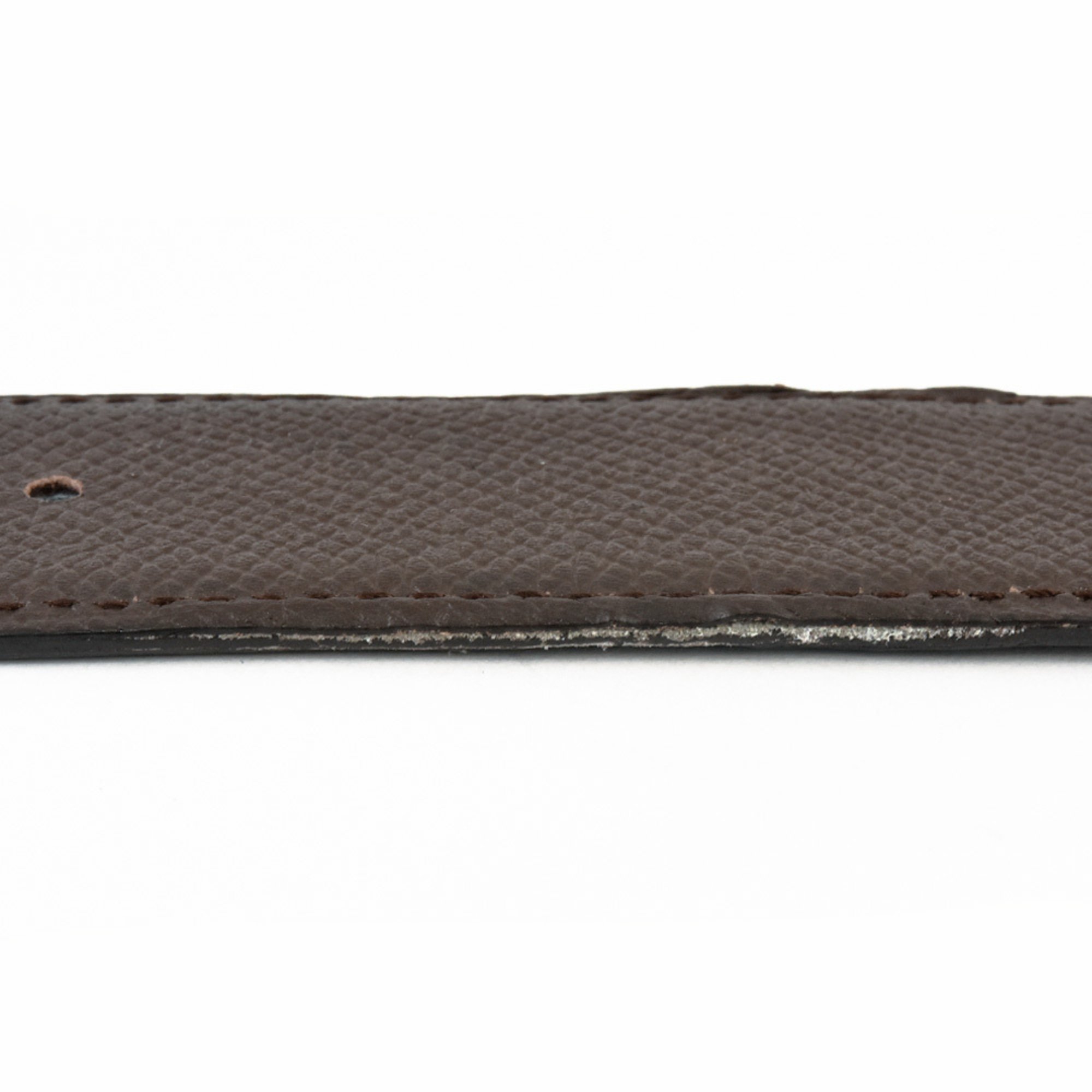 Hermes Touareg H Belt, Epsom Leather, Swift, Silver 925, 105cm, T Engraved, Brown, Reversible, Men's ITZR91NUEH40