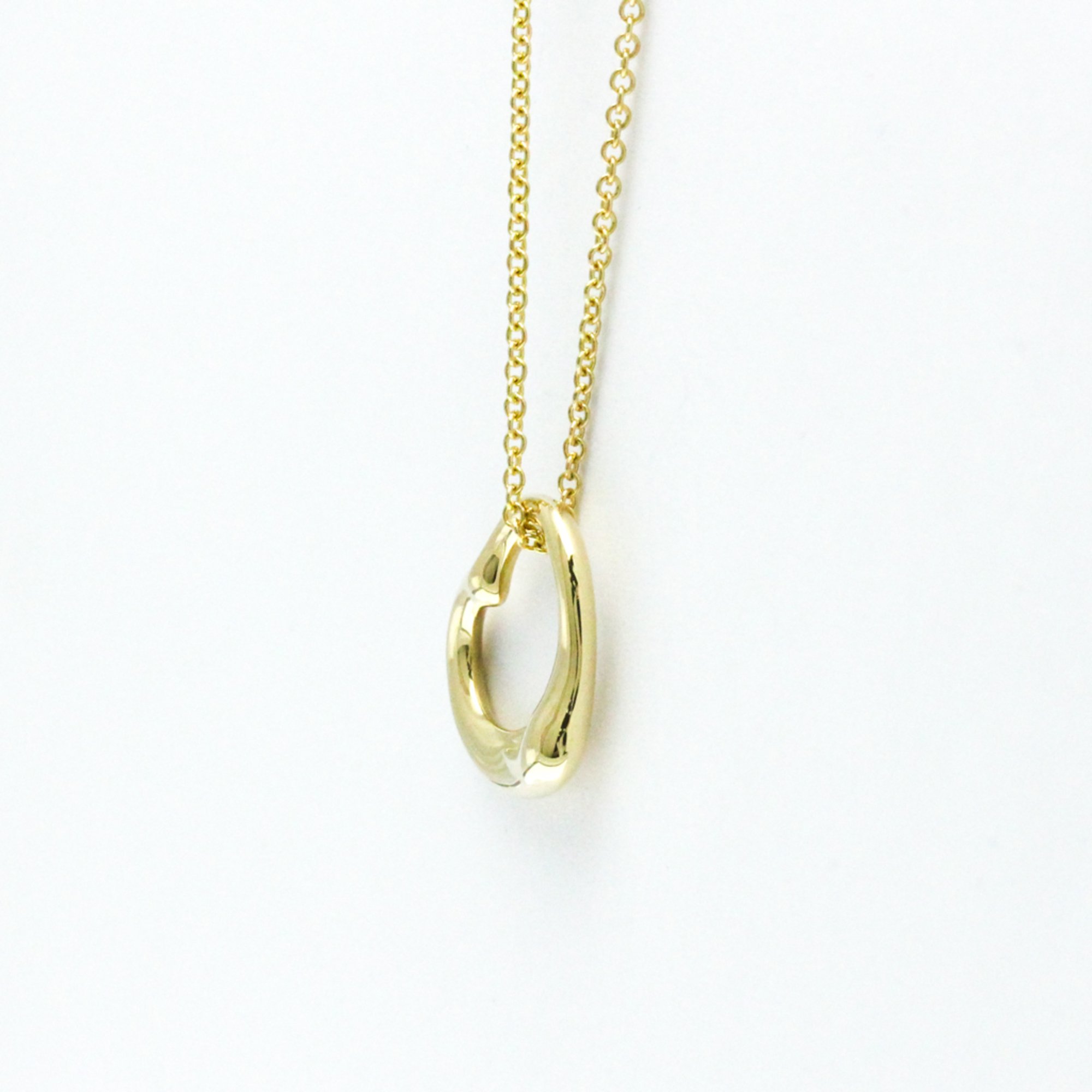 Tiffany Open Heart Yellow Gold (18K) No Stone Men,Women Fashion Pendant Necklace (Gold)