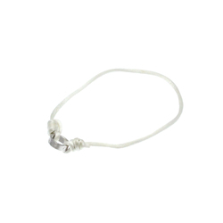 Cartier Love Charity Cord Bracelet Cotton,White Gold (18K) No Stone Charm Bracelet Silver