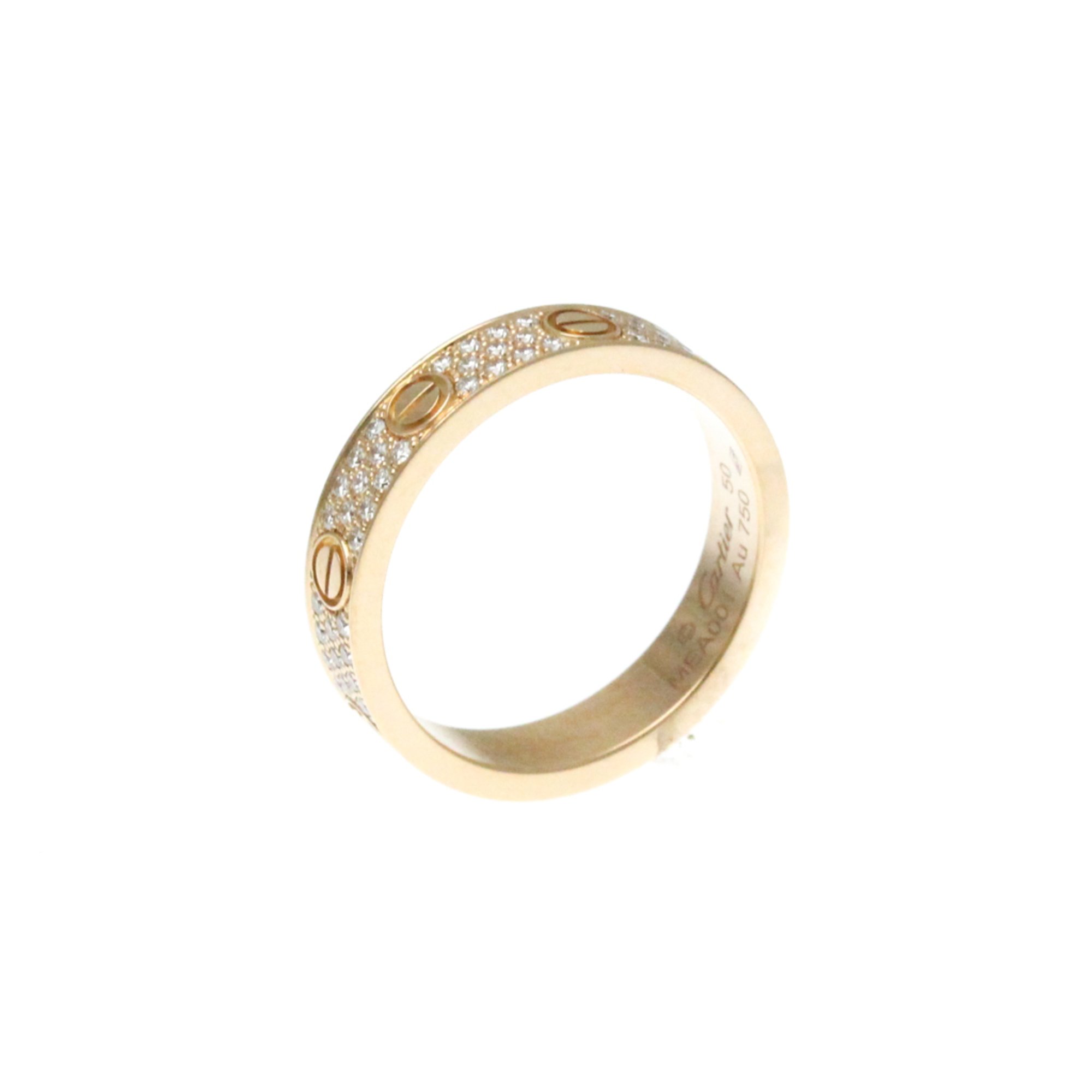 Cartier Love Mini Love Ring Pink Gold (18K) Fashion Diamond Band Ring Pink Gold