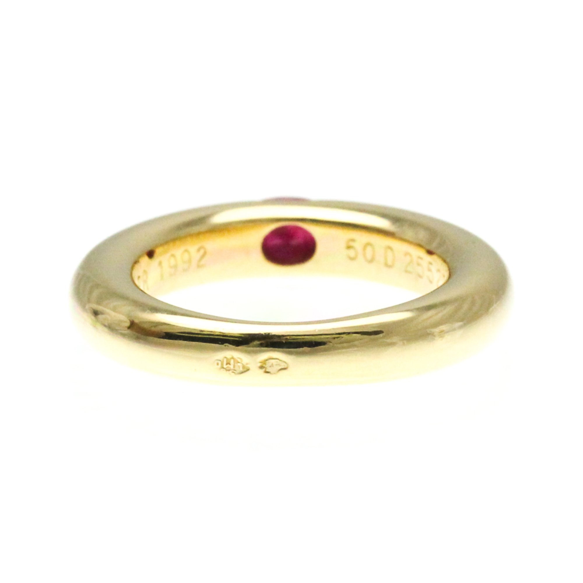 Cartier Ellipse Ruby Ring Yellow Gold (18K) Fashion Ruby Band Ring Gold