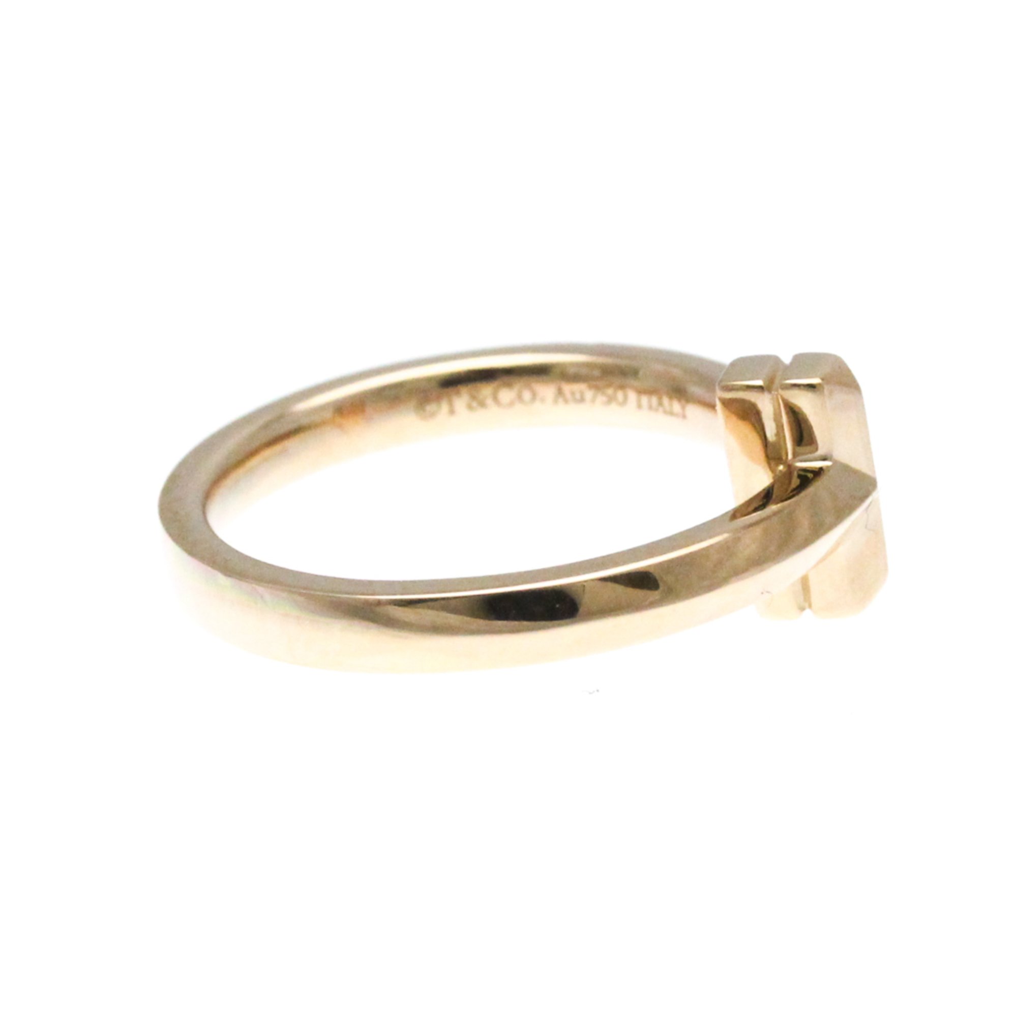 Tiffany T One Narrow Diamond Ring Pink Gold (18K) Fashion Diamond Band Ring Pink Gold