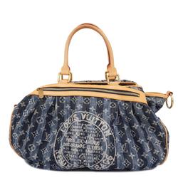 Louis Vuitton Handbag Monogram Denim Cavalier GM M95336 Blue Women's