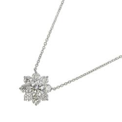 Harry Winston Sunflower SM Diamond 0.71ct E/VS2/3EX Necklace 41cm Pt Platinum