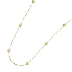 Cartier Amour Diamond 8P Necklace 41cm K18 YG Yellow Gold 750 Diamant Leger d