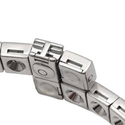 Cartier Tectonic Full Diamond Bangle #16 K18 WG White Gold 750 Bracelet