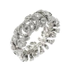 GUCCI Flora #9 Ring Full Diamond 0.80ct K18 WG White Gold 750