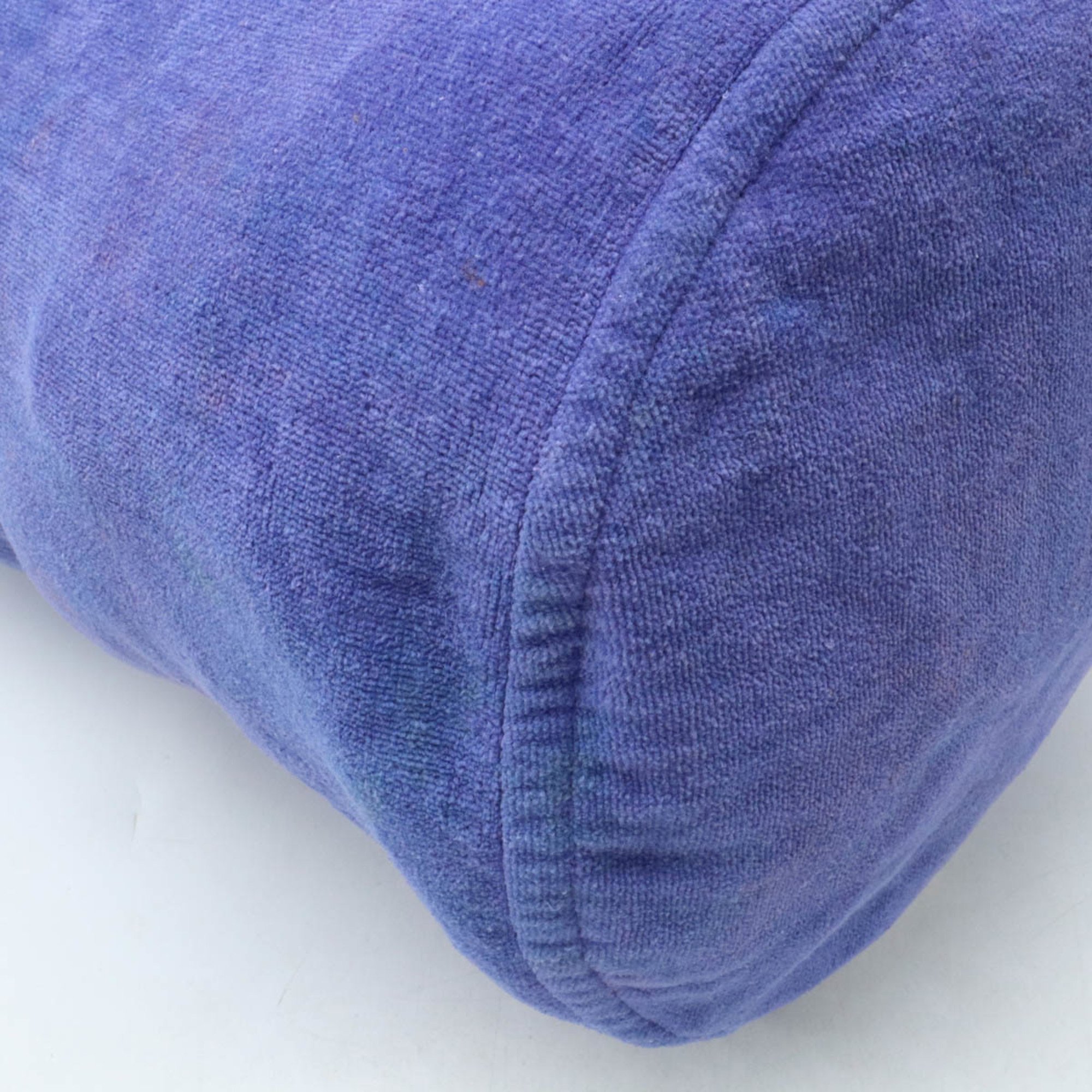 HERMES Hermes Bath Towel Bag Set Marine Embroidery 100% Cotton Pile Purple Blue
