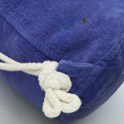 HERMES Hermes Bath Towel Bag Set Marine Embroidery 100% Cotton Pile Purple Blue