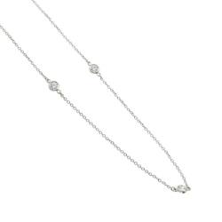 Tiffany & Co. By the Yard Diamond Necklace, 3P, 40cm, Platinum