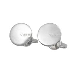 GUCCI Earrings K18 WG White Gold 750 Pierced