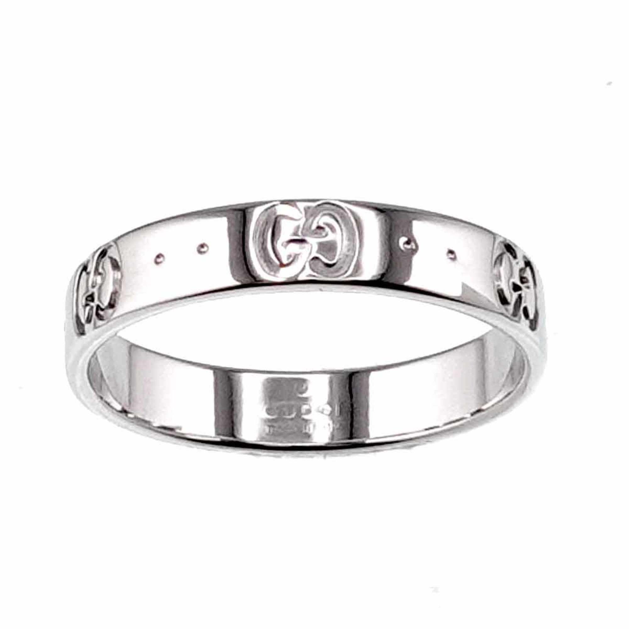 Gucci Icon #17 Ring, K18 WG White Gold 750, Ring