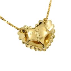 Yves Saint Laurent Necklace 40cm K18 YG Yellow Gold 750 Heart