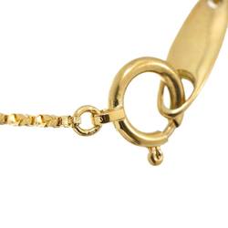 Yves Saint Laurent Necklace 40cm K18 YG Yellow Gold 750 Heart