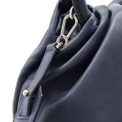 LOEWE Anagram Bounce Bag Handbag Shoulder Leather Navy 332.87.L40