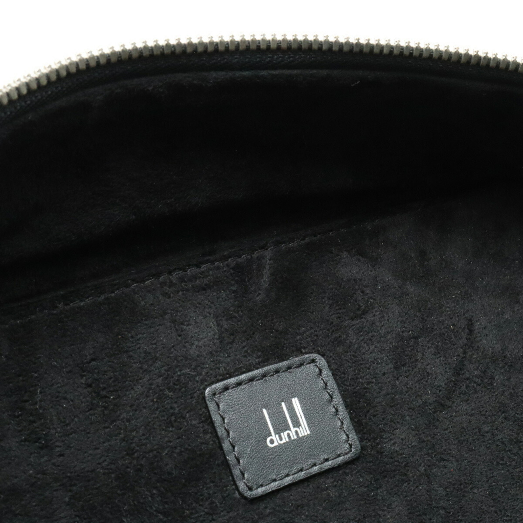 dunhill MICRO D-EIGHT shoulder bag PVC leather black L3H461A
