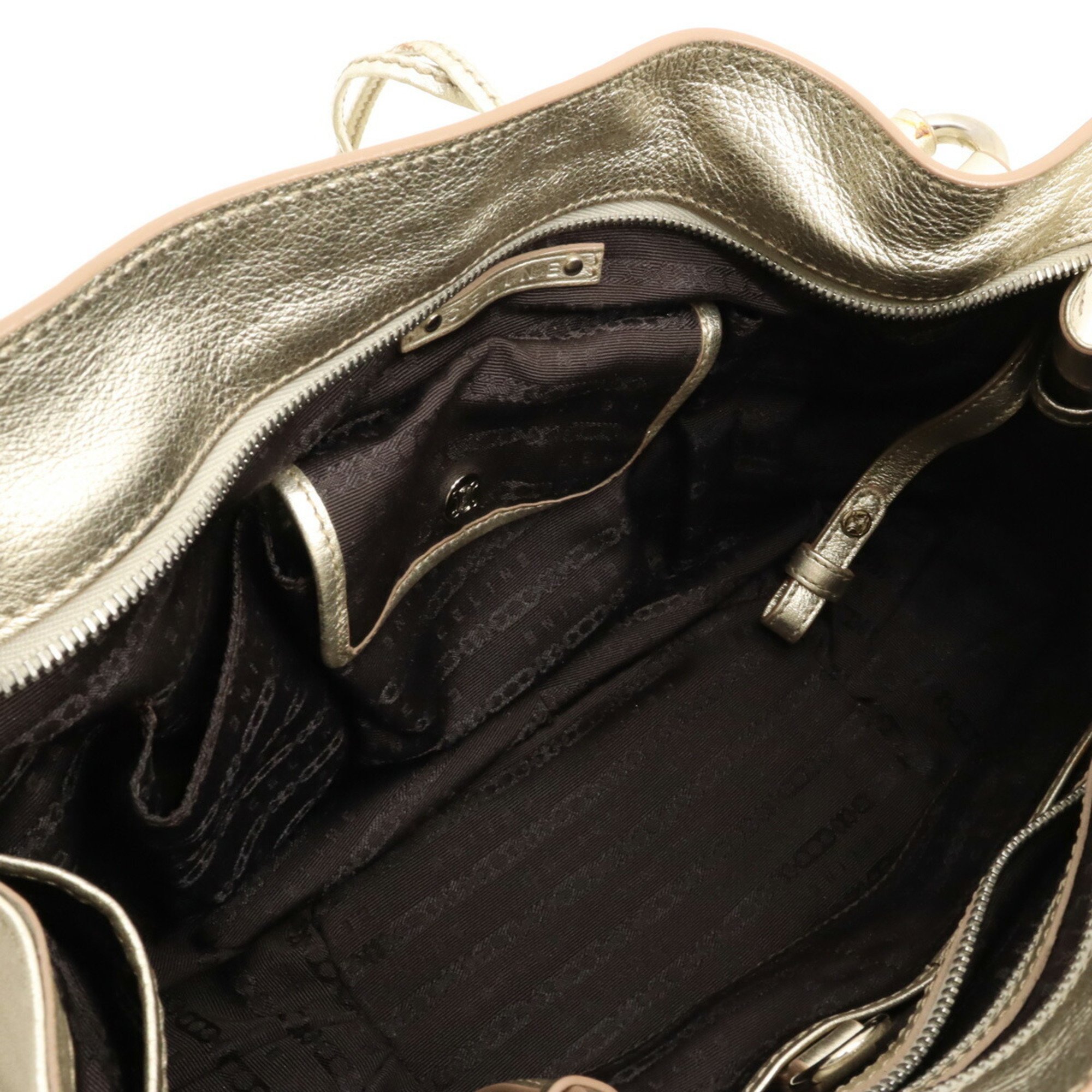 CELINE Tote bag, handbag, metallic leather, gold