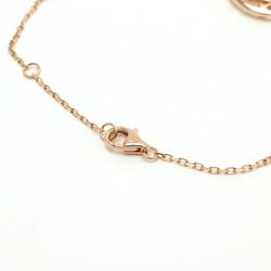 Finished Cartier Double C Bracelet K18PG Pink Gold 2P Diamond D0.04ct B6038000