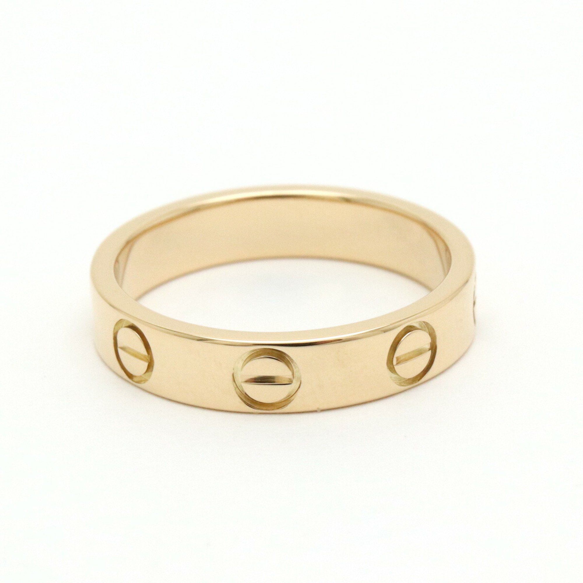 Finished Cartier Love Ring Wedding K18YG Yellow Gold #51 Day Size Approx. 10.5 B4085000