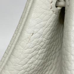 Hermes handbag Birkin 30 X engraved Taurillon Clemence white ladies