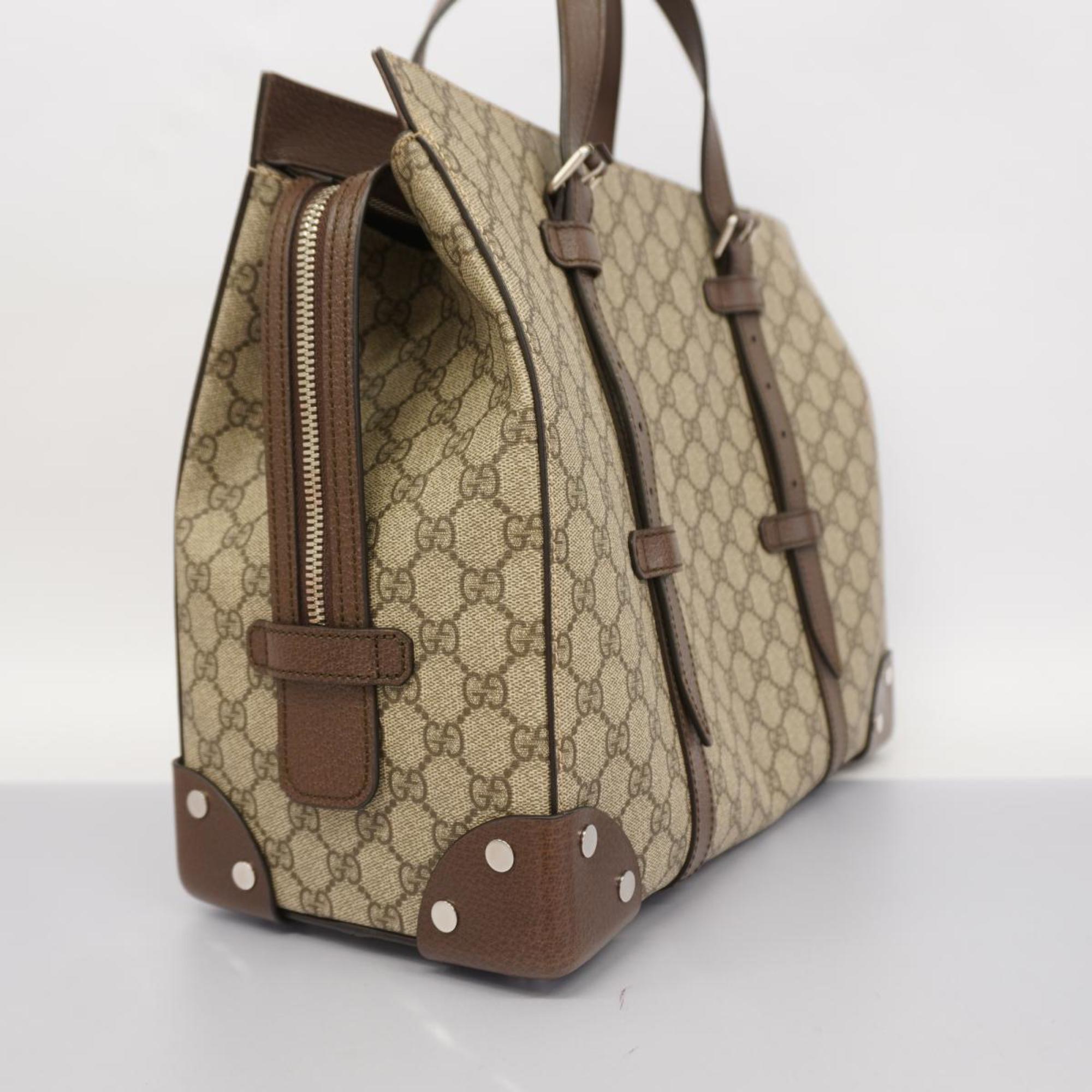 Gucci Tote Bag GG Supreme 626356 Brown Women's