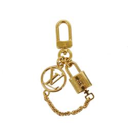Louis Vuitton Keychain Micro Charm LV Padlock M01555 Gold Men's Women's