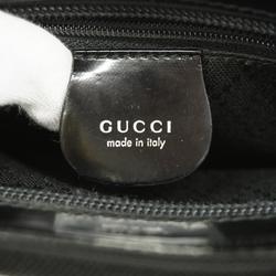 Gucci Handbag Bamboo 001 2855 Nylon Leather Black Women's