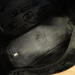 Chanel Tote Bag Cambon Lambskin Black Beige Women's