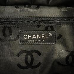 Chanel Tote Bag Cambon Lambskin Black Beige Women's