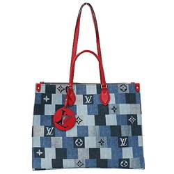 Louis Vuitton LOUIS VUITTON Bag Monogram Denim Women's Tote Handbag Shoulder 2way On the Go GM Blue M44992 2020